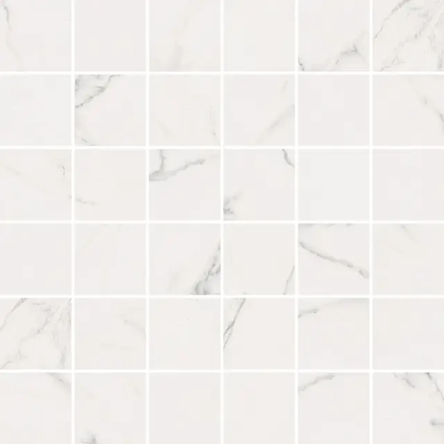 Мозаика SENSI MOS.QUADR. STATUARIO WHITE	30X30
