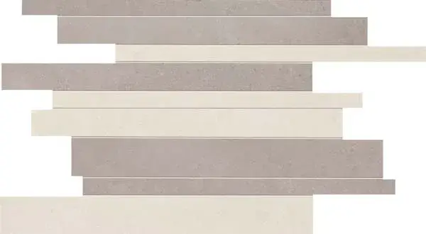 Мозаика MOS.BRICK WHITE SILVER   30X40