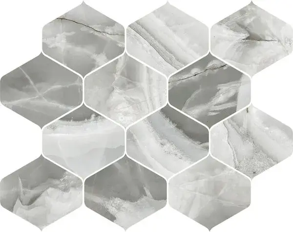 Мозаика JADE PERLA DECORO NINFA 27,7X35