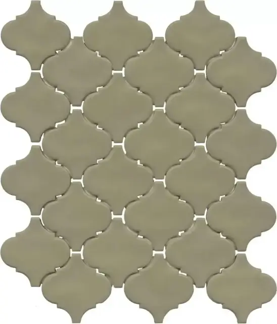 Арабески Марокко зелёный матовый 26x30x0,7