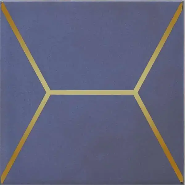Декор Витраж синий |15x15