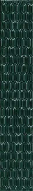 Бордюр Левада зеленый темный глянцевый |7.1x40 ZZ