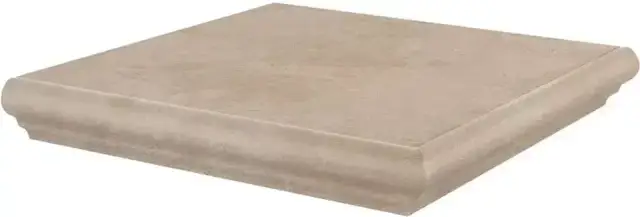Ступень угловая Хадду бежевый матовый 34x34x0,8