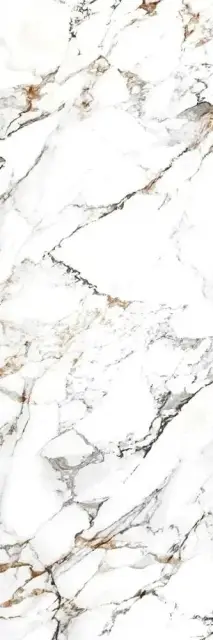 Керамогранит Motto Ceramic Arabescato Gold Polished полированный белый MOT84394 240х80 см