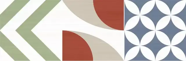 Керамическая плитка Декор Флоу разноцветный / Rev. Dec. Flou p colors - упр