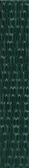 Бордюр Левада зеленый темный глянцевый |7.1x40 ZZ