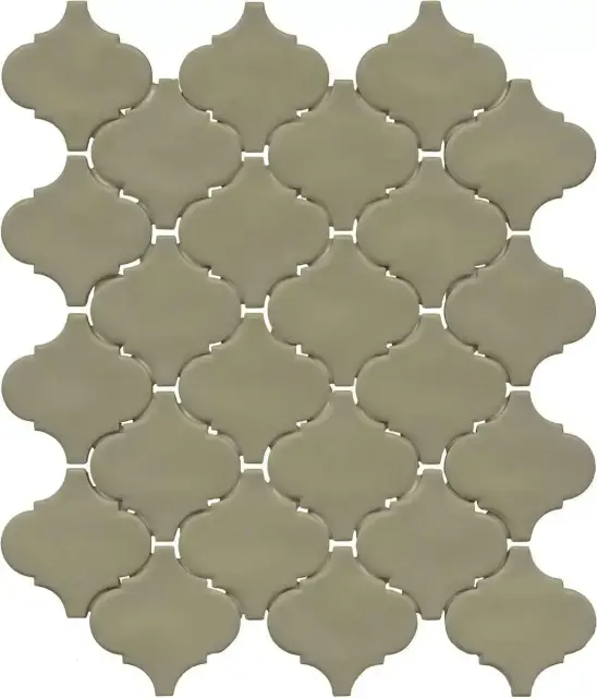 Арабески Марокко зелёный матовый 26x30x0,7