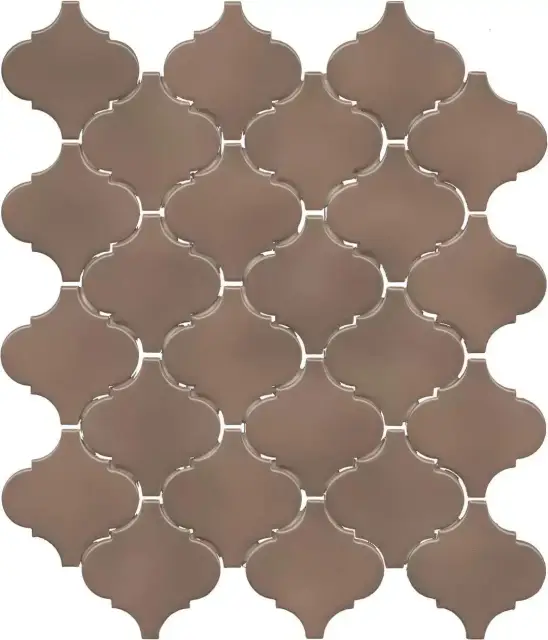 Арабески Марокко коричневый тёмный глянцевый 26x30x0,7