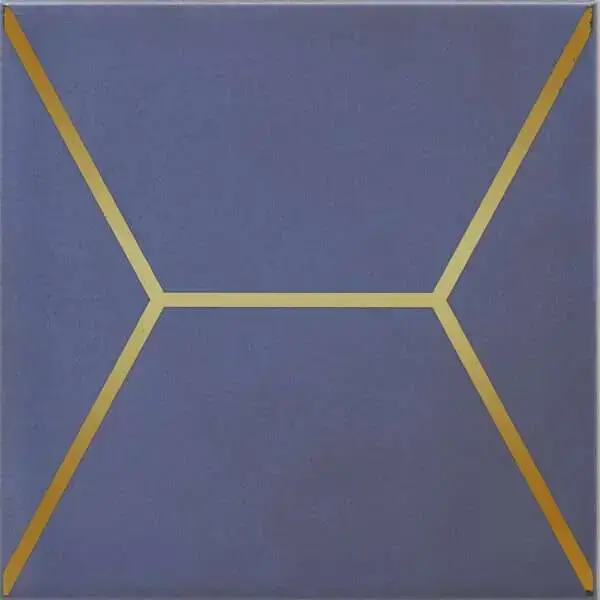 Декор Витраж синий |15x15