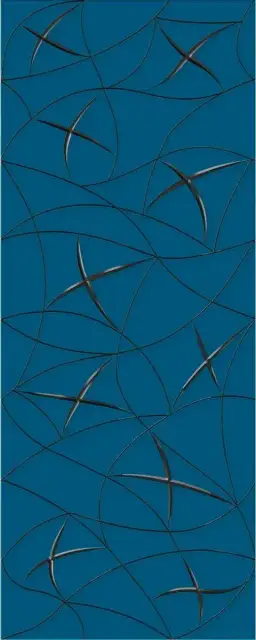 Декор Vela Indigo "Stella" XX |20.1x50.5