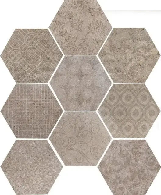 Керамическая плитка ESAGONA FABRIC NATURAL 24x27,7 (56 B)