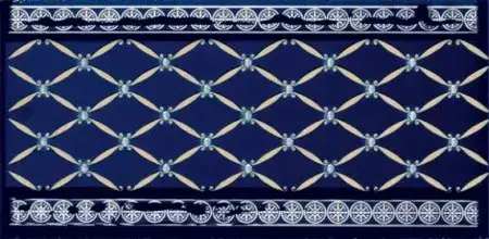 Керамическая плитка CENEFA DELIS COBALTO SILVER 20X10