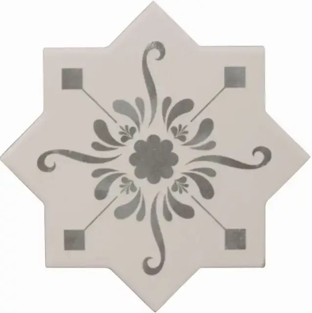 Керамическая плитка BECOLORS STAR 13,25X13,25 DEC. STENCIL GREY