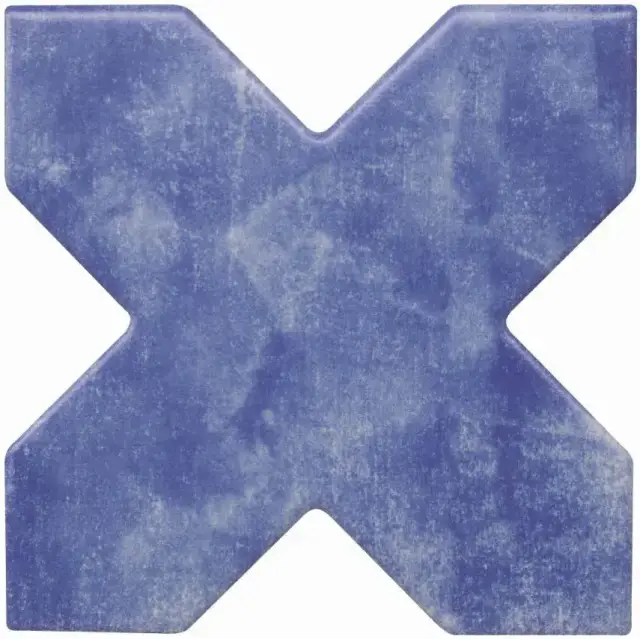 Керамическая плитка BECOLORS CROSS 13,25X13,25 ELECTRIC BLUE