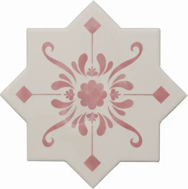 Керамическая плитка BECOLORS STAR 13,25X13,25 DEC. STENCIL CORAL