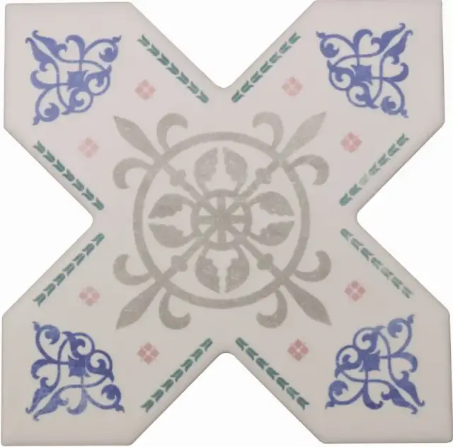 Керамическая плитка BECOLORS CROSS 13,25X13,25 DEC. ARABESQUE