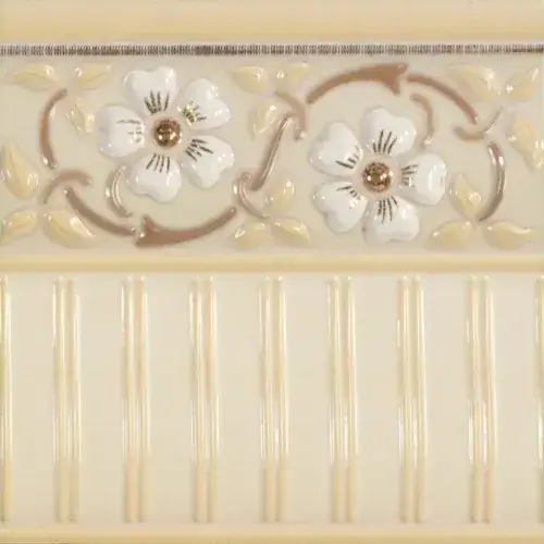Бордюр ZOCALO TARRAGONE GOLD VANILLA 15X15