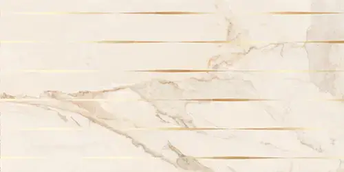 Керамическая плитка Калакатта голд линия / Декор 31.5*63 Calacatta gold linea