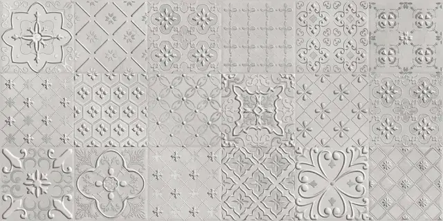 Керамическая плитка Люче коллаж жемчужный / Декор 31.5*63 Luce collage perla