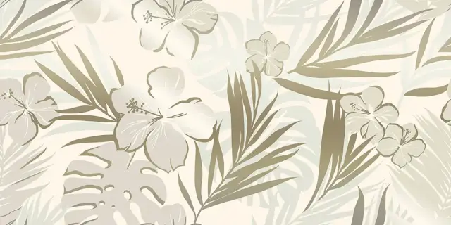 Керамическая плитка Колорес цветок кремово-белый / Декор 31.5*63 Colores fiore marfil
