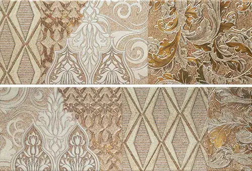 Керамическая плитка 7514 Композиция ливинг бежевый / Ros. 7514 Composicion living II beige