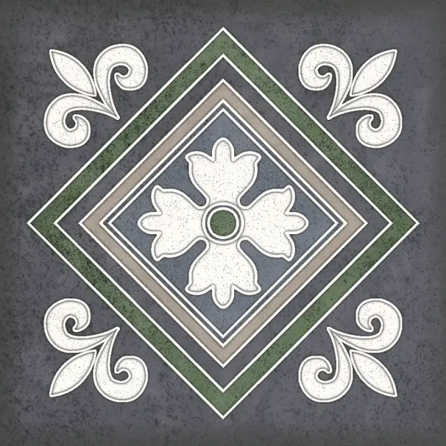 Керамическая плитка Смальта декор 2 синий / Плитка Smalto décor 2 blu 15*15