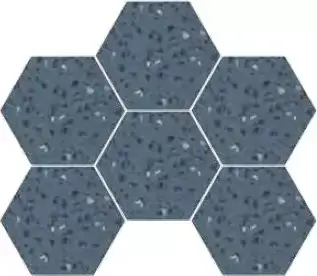 Керамогранит Инспайр синий шестиугольный / EC.Inspire blue hex