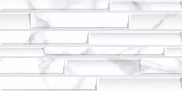Керамическая плитка Калакатта кирпичики / Плитка 31.5*63 Calacatta bricks rel. 33