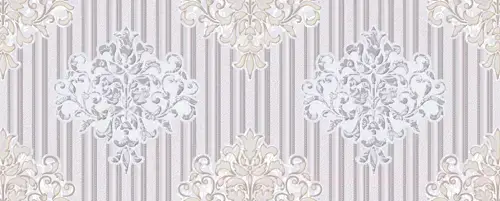 Керамическая плитка Виктория дамаско белый / Плитка 20.1*50.5 Victoria damasco bianca 1c