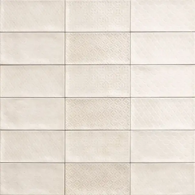 Керамическая плитка Декор Камден белый / Decor camden bianco