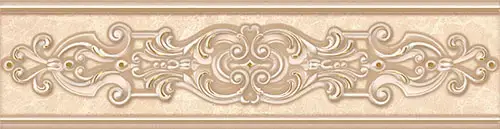 Керамическая плитка Империал арте кремовый / Бордюр 31.5*8 Imperial d'arte crema