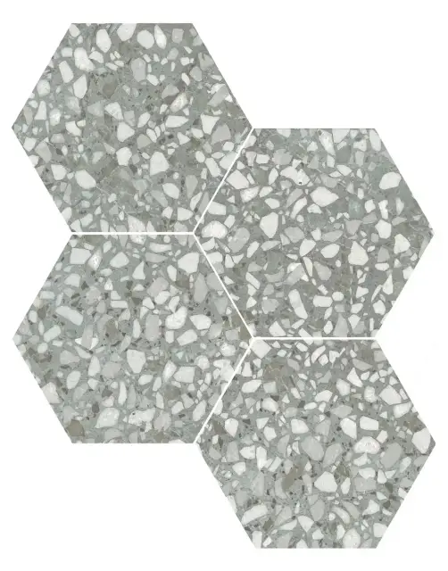 DURSTONE SIX Terazzo Керамогранит Sage 23x27 глазурованный матовый