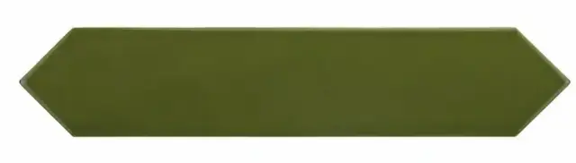 Equipe Arrow Настенная керамическая плитка Green Kelp 5x25 глазурованный глянцевый