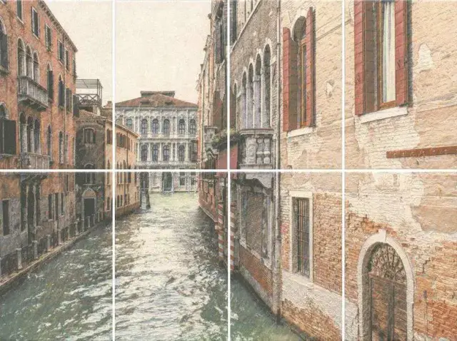 Панно Золотой пляж Venezia(из 8х частей 20х30) XX |60x80