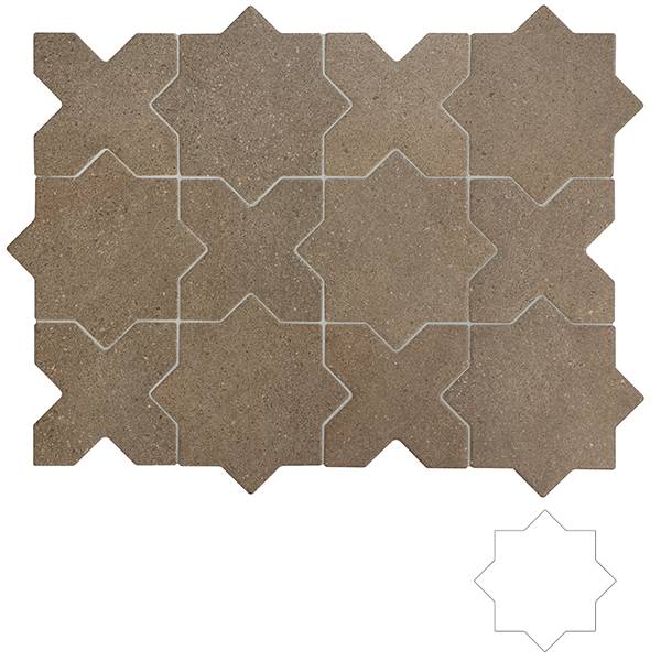 Гранит керамический 32728 ELDA STAR COFFEE 16,8x16,8 см