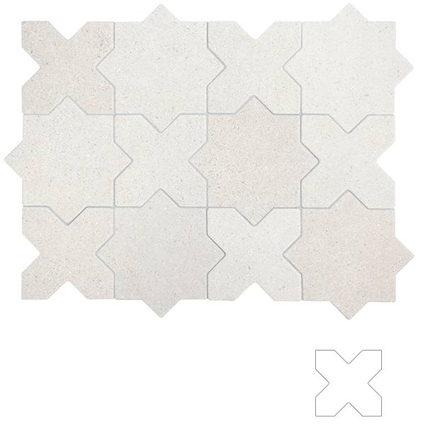 Гранит керамический 32730 ELDA CROSS WHITE 12x12 см