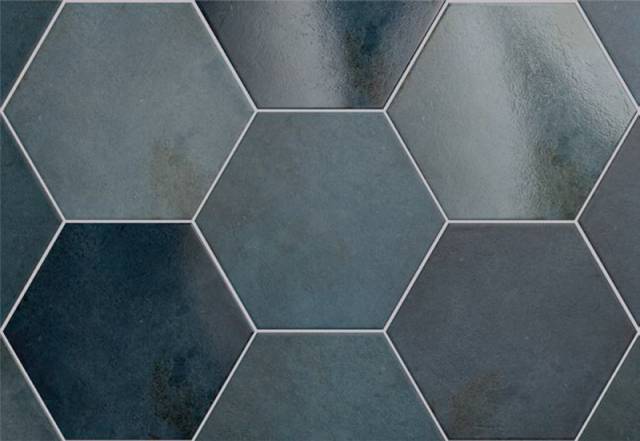 Плитка керамическая напольная 24951 HERITAGE HEXÁGONO Indigo 17,5х20 см