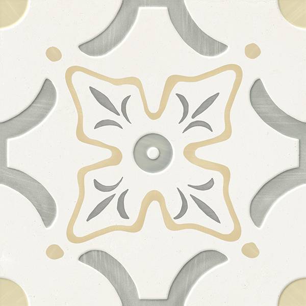 Гранит керамический 40459 LLEVANT YELLOW FLOWER LT 22,3х22,3 см