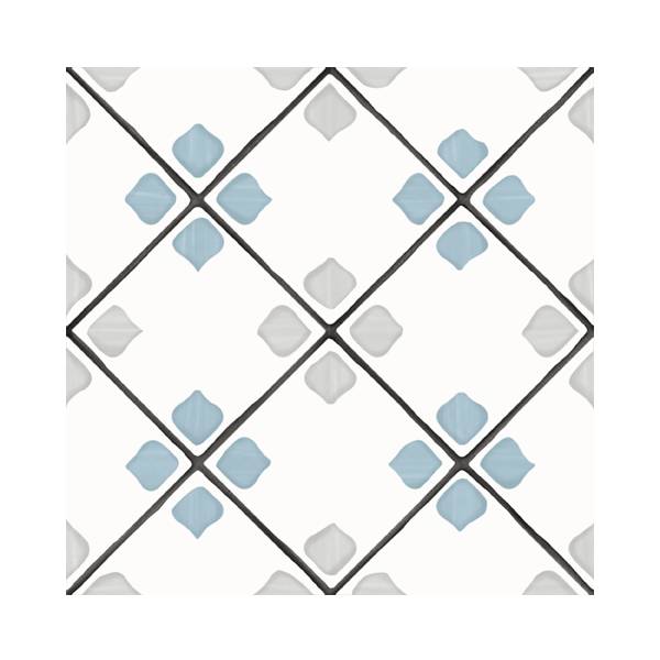 Гранит керамический 31083 TANGER Silver Rhomb 12,3x12,3 см