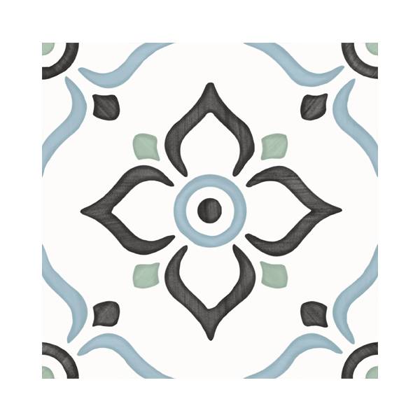 Гранит керамический 31086 TANGER Blue Garden 12,3x12,3 см