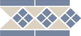Бордюр керамический Border LISBON with 1 strip (Tr.16, Dots 11, Strips 11) 28х15 см