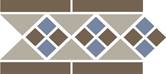 Бордюр керамический Border LISBON with 1 strip (Tr.01, Dots 29+11, Strips 29) 28х15 см