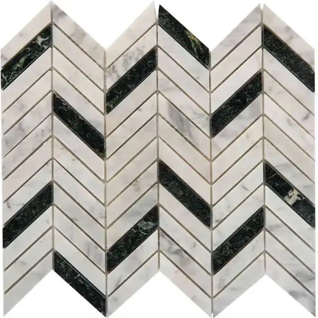 287 Bianco carrara Spider Green (чип   )30,7х28,6