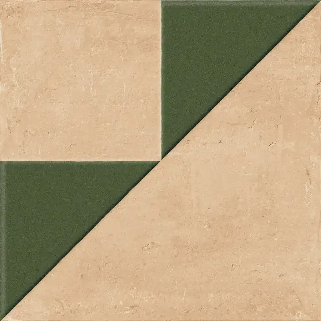 HARMONY KORA CLAY DECOR GREEN LT 22.3х22.3 Q-61