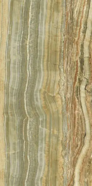 Керамогранит Ariostea Ultra Onici Green Onyx Vein Cut Lucidato Shiny UO6L300558 150x300