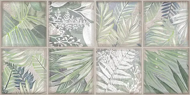 Керамическая плитка Декор 31.5*63 MAIOLICA COLLAGE CREMA