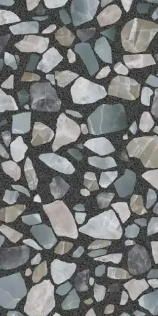 Керамогранит Versace / Gardenia Orchidea Gemstone Dark Shards Lux R 9 мм PF60013148 60x120