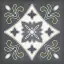 Керамическая плитка Смальта декор 3 синий / Плитка Smalto décor 3 blu 15*15
