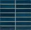 Керамическая плитка Найроби стикс  синий белая глина / WB Nairobi sticks blue 2,5X10