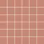 Italon Керамический гранит Surface Мозаика Scarlet 30x30 патинированный 